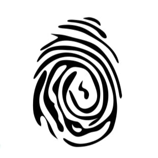Fingerprint symbol for Unique artisan jewelry in recycled silver, meaningful designs inspired by the Mediterranean sea