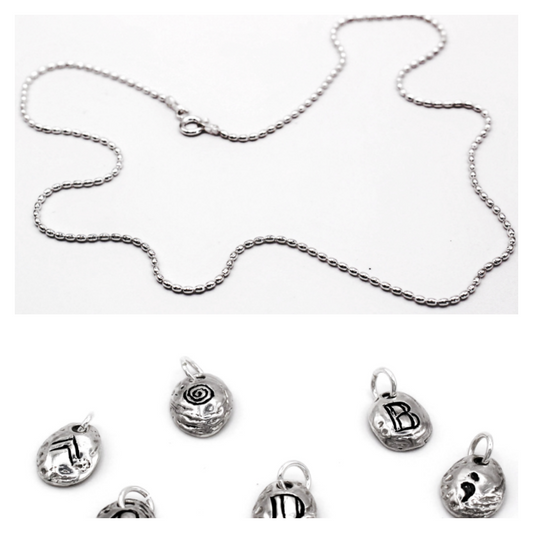 Collar con 1 colgante personalizado Plata de Ley